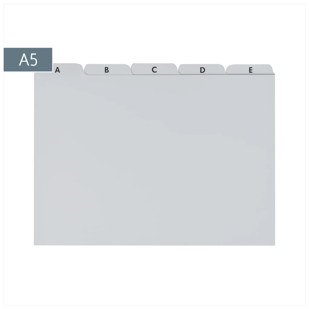 Karteiregister A-Z | A5, grau