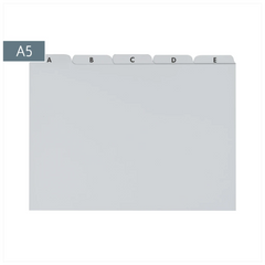 Karteiregister A-Z | A5, grau