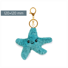 Schlüsselanhänger „Seestern“ Sunny Ocean | weiß/teal blue