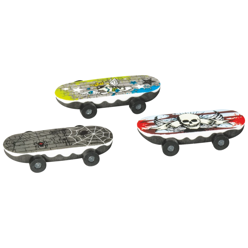 Radiergummi „Skateboard“ 3D | sortiert