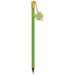 Bleistift „Kleeblatt“ Colour Code | HB, rund, kiwi