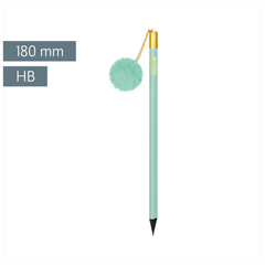 Bleistift „Bommel“ Colour Code | HB, rund, mint
