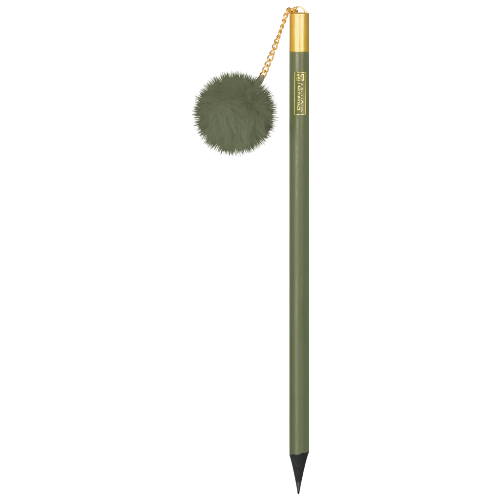 Bleistift „Bommel“ Colour Code | HB, rund, olive