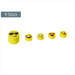 Radiergummi-Set „Happy“ | gelb, 9 Stück