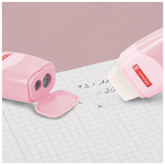 Dosenspitzer mit Radiergummi Colour Code 2 in 1 | rose
