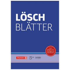 Löschblattblock | A5, 10 Blatt, blau