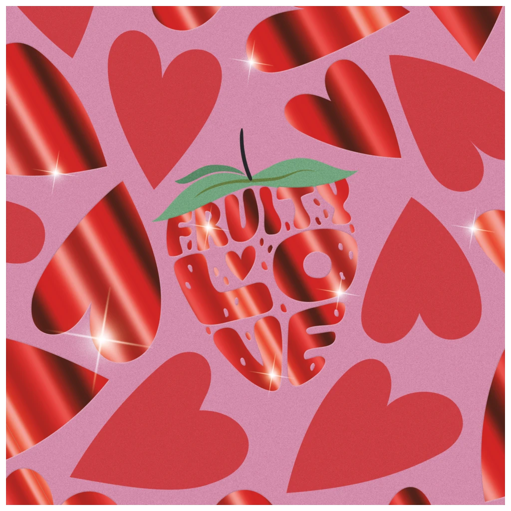 Sammelmappe Fruity Love für A4 | A4, Füllhöhe: 10 mm, rosa/rot