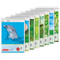 Schulblock | A5, Lineatur 2, 40 Blatt, sortiert