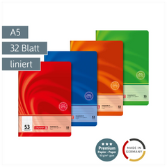 Vokabelheft Premium Vivendi | A5, Lineatur 53, 32 Blatt, sortiert