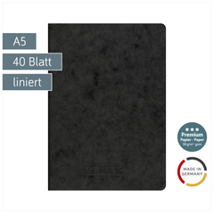 Heft Premium FACT!plus | A5, liniert, 40 Blatt, schwarz