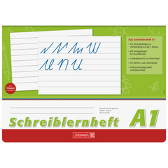 Schreiblernheft | A4 quer, Lineatur A1, 16 Blatt, grün