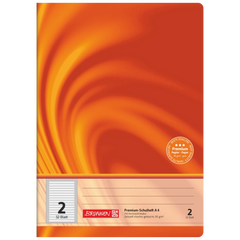Schulheft Premium Vivendi | A4, Lineatur 2, 32 Blatt, orange
