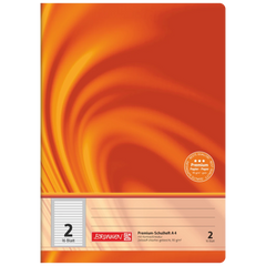 Schulheft Premium Vivendi | A4, Lineatur 2, 16 Blatt, orange