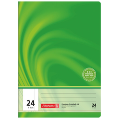 Schulheft Premium Vivendi | A4, Lineatur 24, 16 Blatt, grün