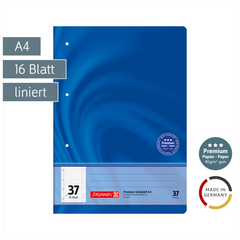 Schulheft Premium Vivendi | A4, Lineatur 37, 16 Blatt, blau