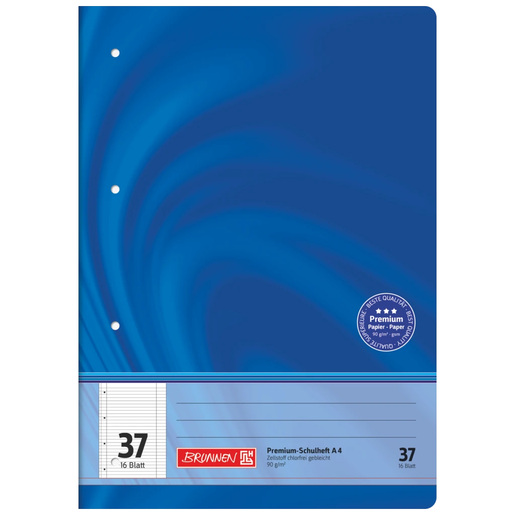 Schulheft Premium Vivendi | A4, Lineatur 37, 16 Blatt, blau