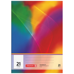 Schulheft | A4, Lineatur 21, 16 Blatt, mehrfarbig