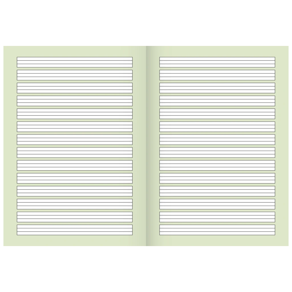 Schulheft | A4, Lineatur 1, 16 Blatt, mehrfarbig