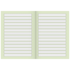 Schulheft | A4, Lineatur 1, 16 Blatt, mehrfarbig