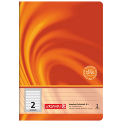 Schulheft Premium Vivendi | A5, Lineatur 2, 32 Blatt, orange
