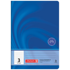 Schulheft Premium Vivendi | A5, Lineatur 3, 32 Blatt, blau