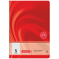Schulheft Premium Vivendi | A5, Lineatur 5, 32 Blatt, rot