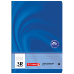 Schulheft Premium Vivendi | A5, Lineatur 3R, 16 Blatt, blau