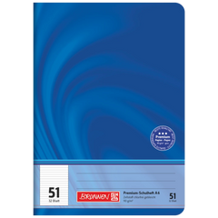 Schulheft Premium Vivendi | A6, Lineatur 51, 32 Blatt, blau