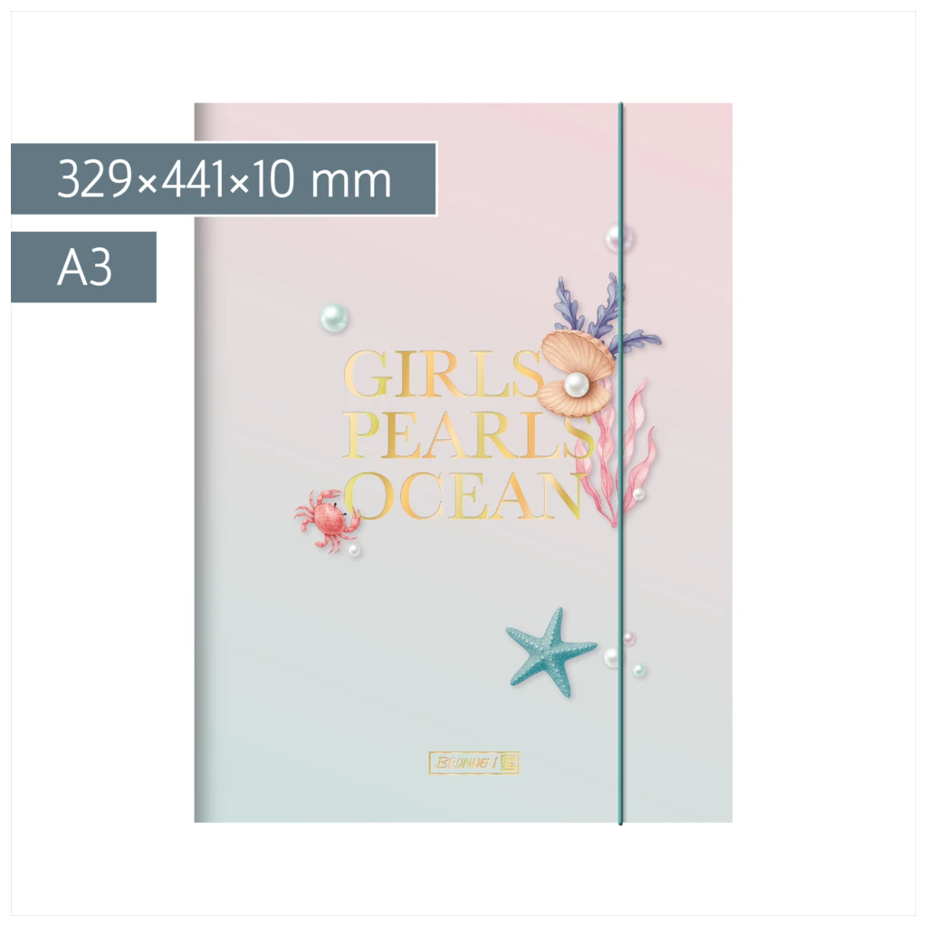Sammelmappe Sunny Ocean für A3 | A3, Füllhöhe: 10 mm, mehrfarbig, pastell