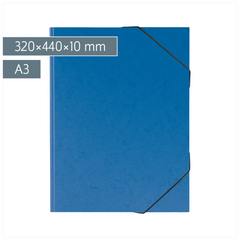 Sammelmappe FACT!plus | A3, Füllhöhe: 10 mm, blau