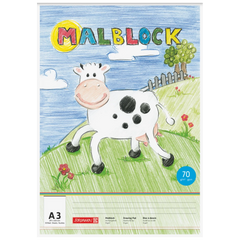 Malblock | A3, 30 Blatt, mehrfarbig