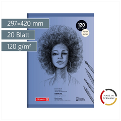 Zeichenblock | A3, 20 Blatt, blau