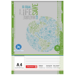 Malblock Recycling | A4, 100 Blatt, grau