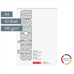 Skizzenblock | A4, 50 Blatt, weiß