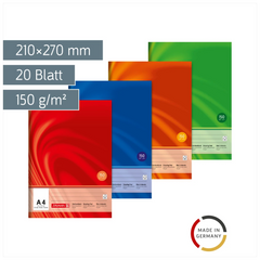 Zeichenblock Vivendi | A4, 20 Blatt, sortiert