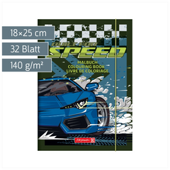Ausmalheft Fast Wheels | 32 Blatt