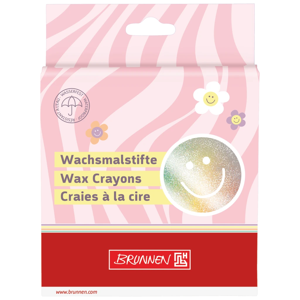 Wachsmalstifte-Set Happy Hippie | 8 Stück