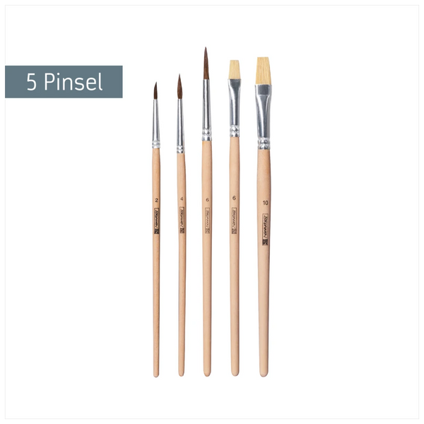 Schulpinsel-Set | 5 Pinsel