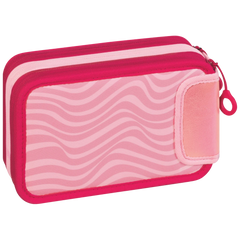 Federmäppchen s'maepp Fruity Love | 3 Reißverschlüsse, rosa/rot