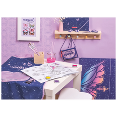 Brustbeutel Magic Butterfly | rosarot/lila