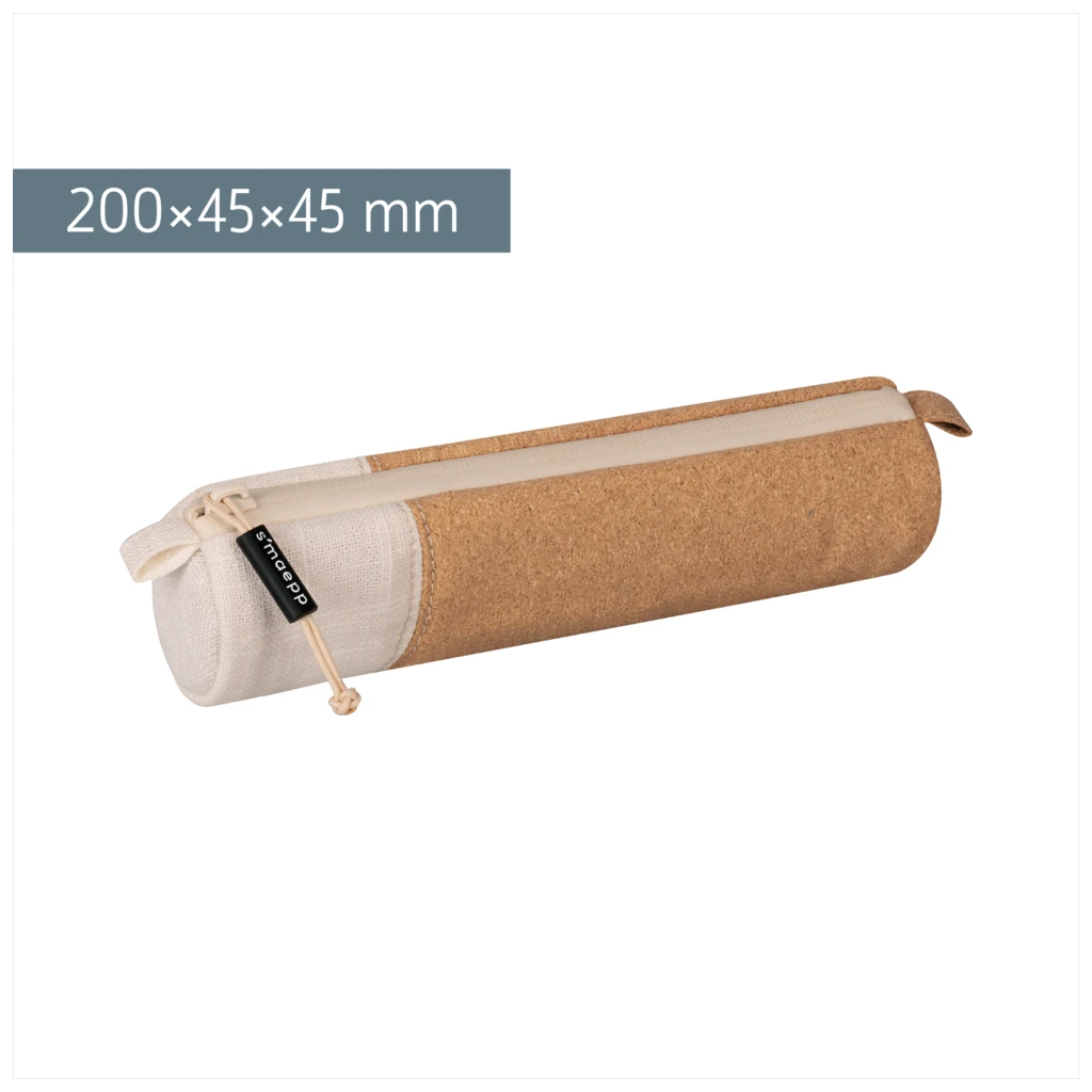 Schlampermäppchen s'maepp S „Cork“ | creme/braun