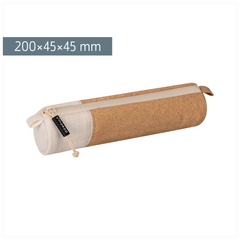 Schlampermäppchen s'maepp S „Cork“ | creme/braun