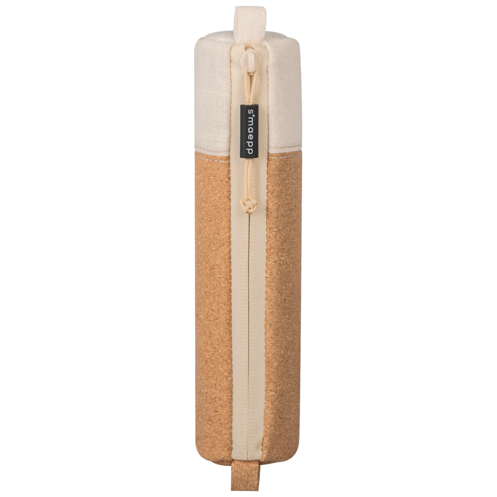 Schlampermäppchen s'maepp S „Cork“ | creme/braun