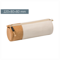 Schlampermäppchen s'maepp M „Linen“ | creme/braun