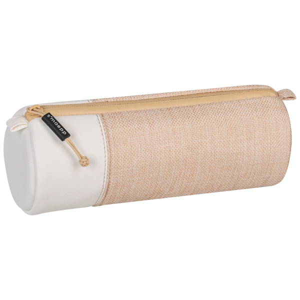 Schlampermäppchen s'maepp M „Jute“ | weiß/hellbraun