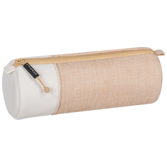 Schlampermäppchen s'maepp M „Jute“ | weiß/hellbraun