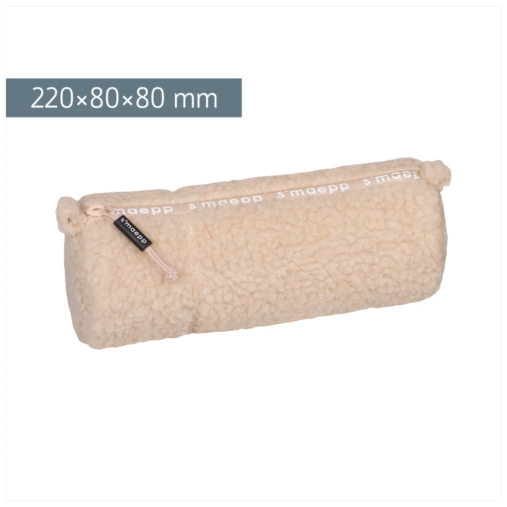 Schlampermäppchen s'maepp M „Plüsch“ | beige