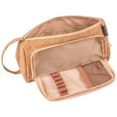Schlampermäppchen s'maepp L „Cork“ | creme/braun