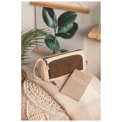 Schlampermäppchen s'maepp L „Vintage Love“ | braun/natur hell