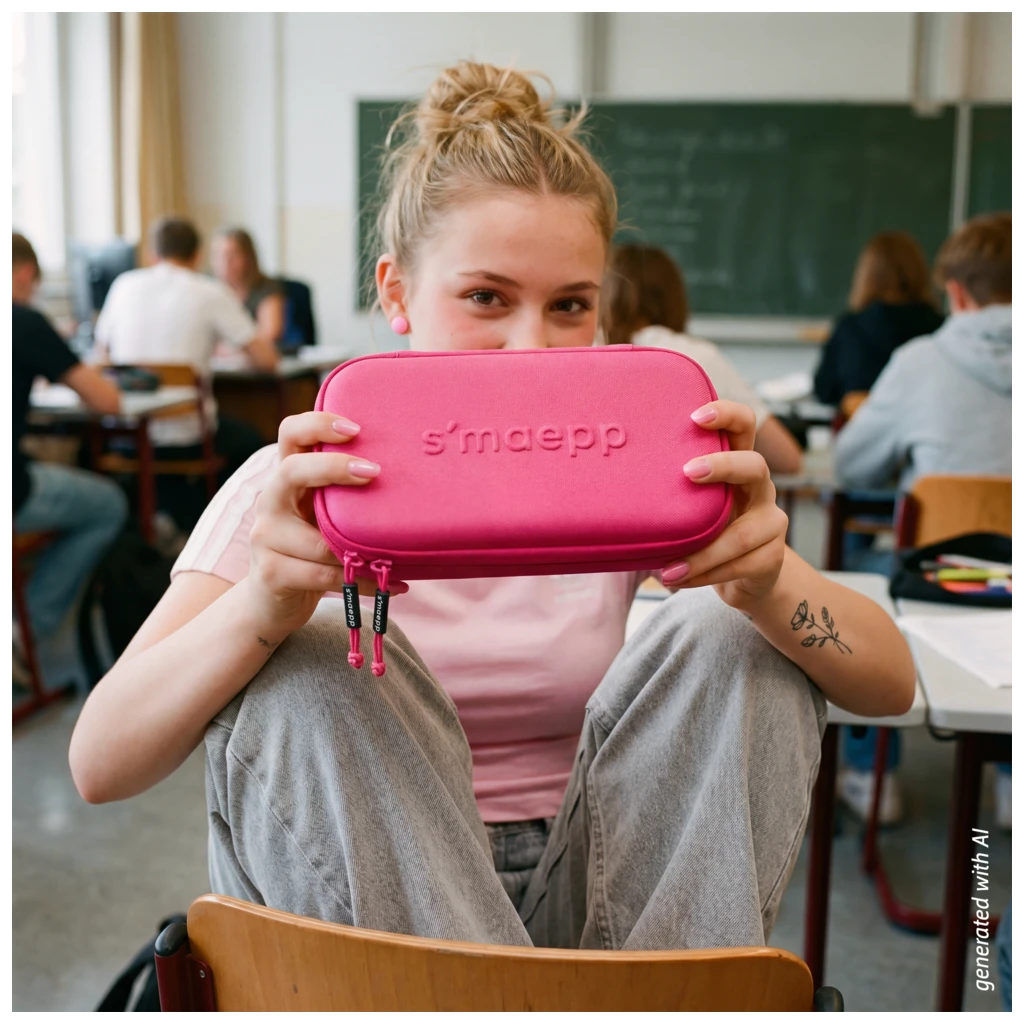 Schlampermäppchen s'maepp XL Hardcase Colour Code | 1 Klappe(n), tulip